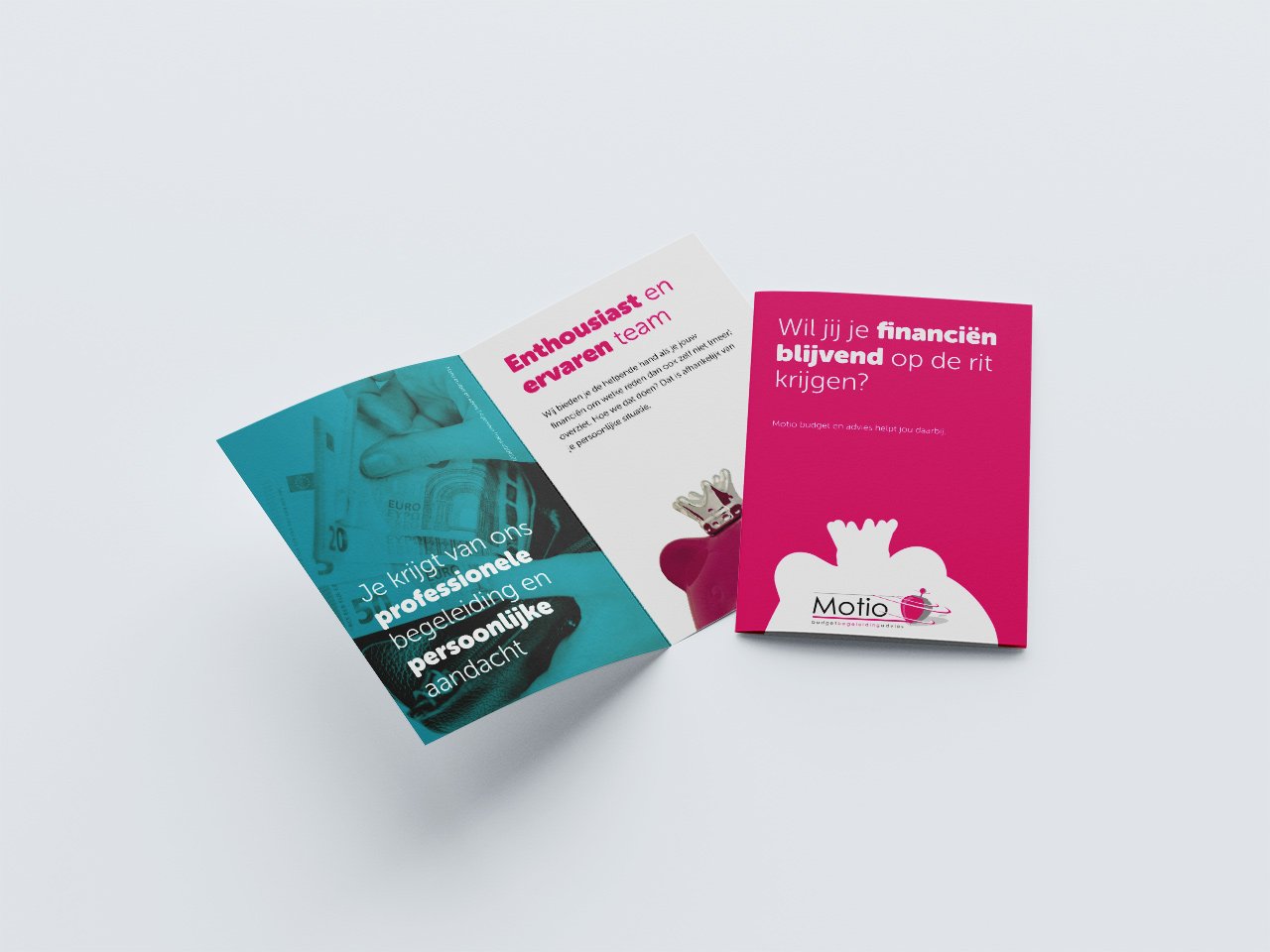 motio budget en advies flyer motio creatiecabine reclamebureau gelderland